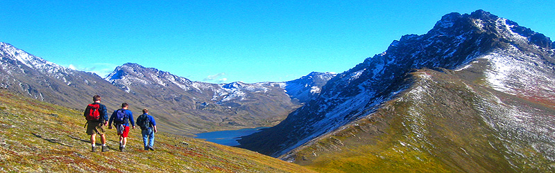 Wandern Wolverine Peak und Mount Elliot. Chugach Mountains, Alaska (c) Paxson Woelber