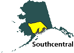 Südzentral Alaska Karte