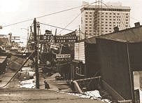 4th Avenue Anchorage nach dem 64er Beben